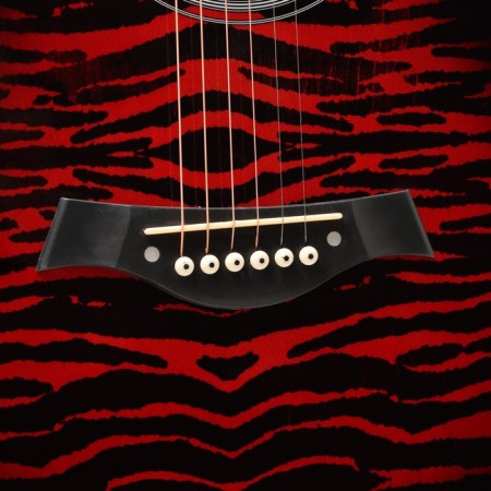 Acoustic guitar Music Life QD-H40Q-HW, Red-3