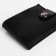 Male purse for magnet, department for bills, for maps, for coins, black color