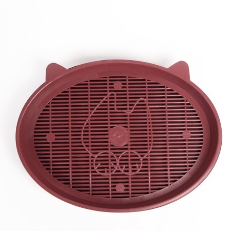 Toilet with a mesh "Kisa", 36 x 27 x 6 cm, red-3