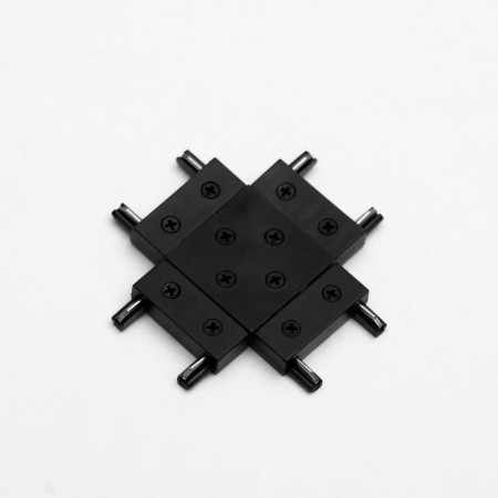 Connector Ultraton X-shaped black 4.6x4.6x0.6 cm-2