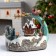 LED figure "Square with a fountain" 23 × 19 × 16 cm, polystone, batteries AAAX2 (not in the kit), glow of multi
