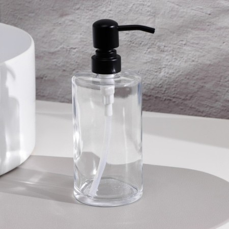 Bathroom dispenser, 500 ml, glass, transparent-1