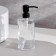 Bathroom dispenser, 500 ml, glass, transparent