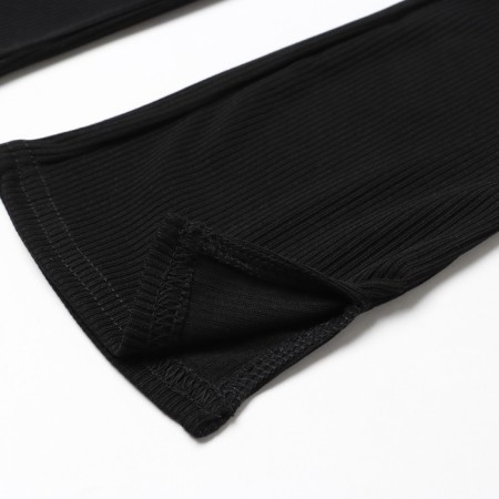 Children's pants with cuts KAFTAN, p. 36 (134-140 cm), black-10