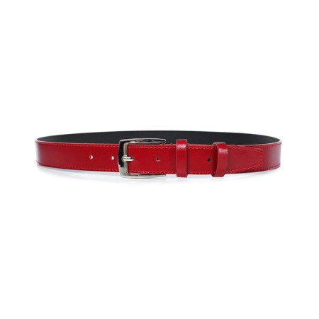 Belt belt children's genuine leather 46422 red 100x3x0.3 cm-3