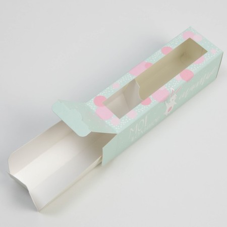 Box for Makarun, confectionery packaging “I love your smile”, 5.5 x 18 x 5.5 cm-1