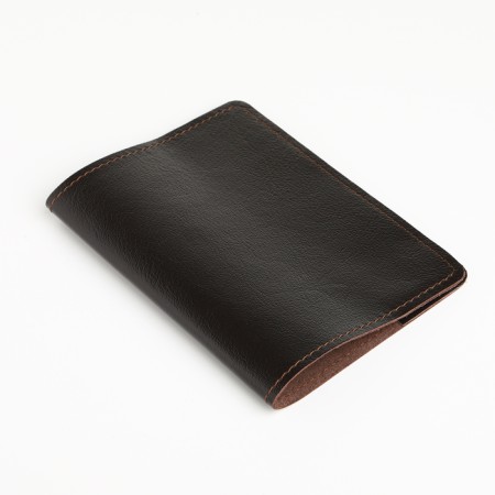 Cover for passport, Textura, brown color-2