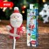 New Year's set for creativity. A spoon for decor with polymer clay “New Year! Santa Claus with a gift "