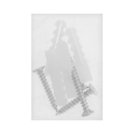Tundra mirror holder, D = 25 mm, without drilling, black color, plastic, 4 pcs.-3