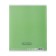 Notebook of 12 sheets in Calligrata "Five", cover coated cardboard, offset unit, whiteness 95%, green