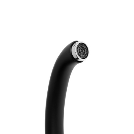 Amur kitchen mixer by 3010-01 in L5014, single-leaf, nut, cartridge 40 mm, black-2