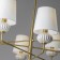 Suspended lamp Freya Fr2029PL-08BS Ceramics, 730x730 mm, E14, 8x40W, brass color