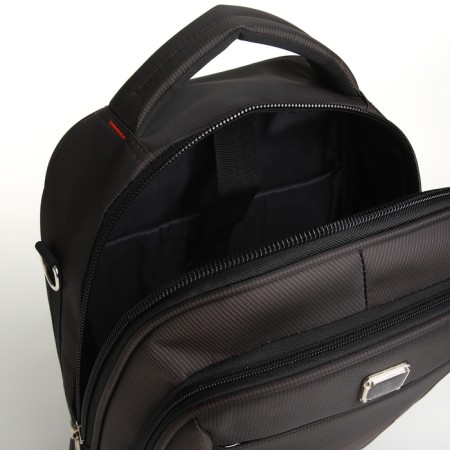 Backpack - male bag, textile color brown-6