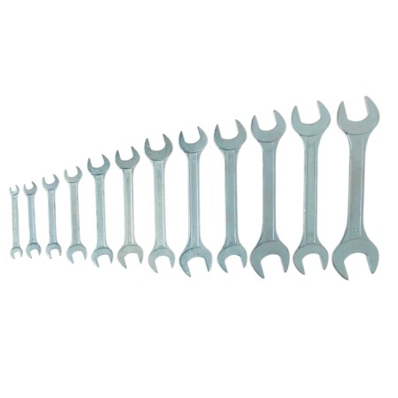 Set of Rozhkvye keys SPARTA 152945, 6 x 32 mm, 12 pcs., Chrome