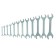 Set of Rozhkvye keys SPARTA 152945, 6 x 32 mm, 12 pcs., Chrome