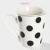 Porcelain share mug "Circles", 350 ml, white color