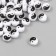 Beads for creativity Plastic "Yin-Yang" white-black set 50 pcs 0.4x0.7x0.7 cm