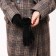 Gloves are female, dimensionless, without insulation, black color