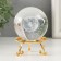 Souvenir glass "Baby in space" d = 6 cm openwork stand 6x6x8.1 cm