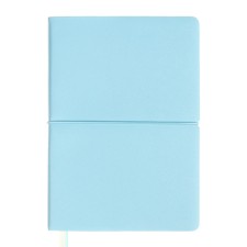 Diary of Leduced A5 136 DEVENTE sheets. Jane, soft pvc cover, elastic band, perforation, liesse, block 70, blue