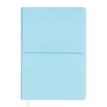 Diary of Leduced A5 136 DEVENTE sheets. Jane, soft pvc cover, elastic band, perforation, liesse, block 70, blue