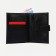 Male purse on the button, 3 in 1, for autocrains, for passport, for bills, black color