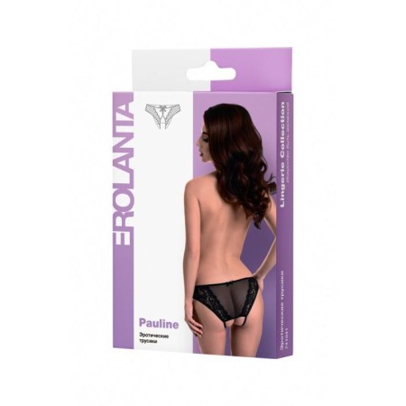 Erolata access panties, stretch net, black color, size 50-52-8