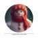 The tablecloth “Snowman”, round, oxford, elastic band, size 140x140 cm, diameter 105-120 cm