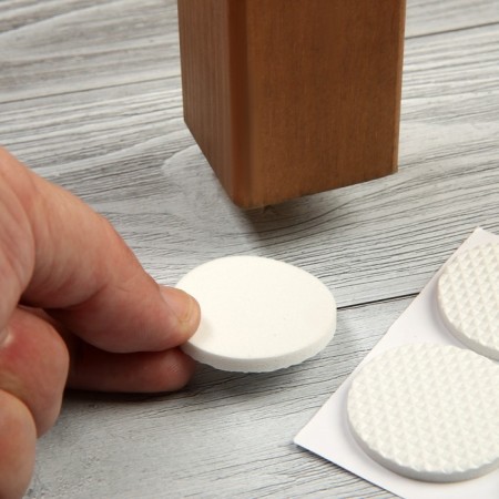 Furniture round tundra, d = 38 mm, 8 pcs., Polymer, white-11