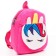 Blue backpack on a zipper, with a pocket, 19x22 cm "Unicorn", Minnie Mouse