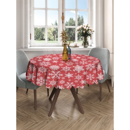 The tablecloth "Christmas snowflakes", round, Saten, d = 150 cm-2