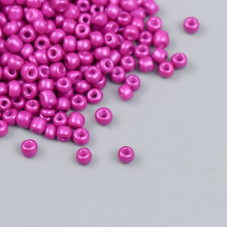 Glass beads 6/0 "pink" metallic 450 g
