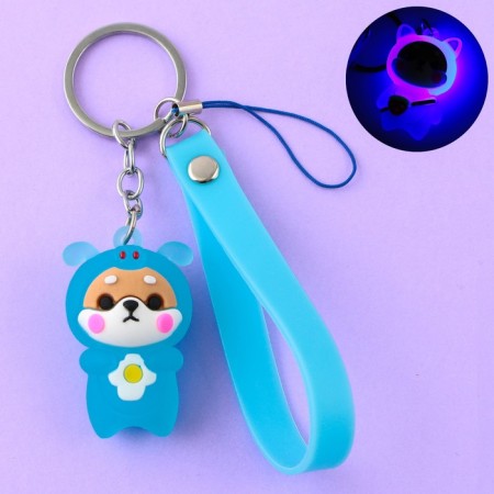 Trick for keys with a flashlight flashlight "Let's arrange a party", 3 x 9.5 cm-1