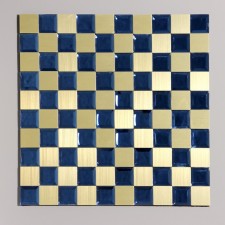 Self-adhesive panel 30*30cm mosaic cage blue-gold