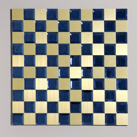 Self-adhesive panel 30*30cm mosaic cage blue-gold