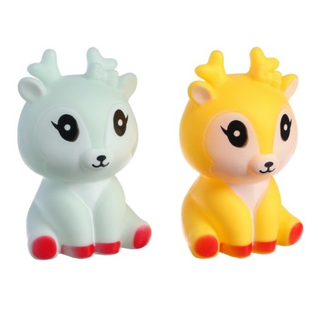 A set of rubber toys for the bathtub "deer", 2 pcs, color mix, crush me-15