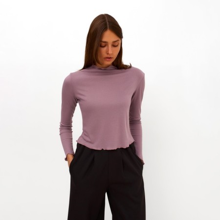 Women's turtleneck Minaku: Basic Line Lemesit color, size 44