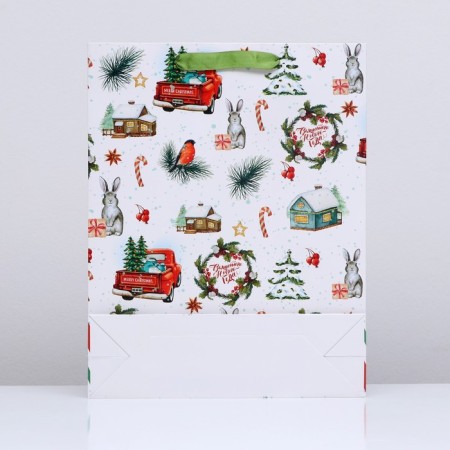 Laminated vertical "holiday in the yard", 33 x 42 x 10 cm-1