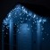 Garland "fringe" 3 x 0.6 m, IP65, UMS, dark rubber thread, 160 LED, white glow, 220 V