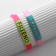 Bracelets "Demetrons" Silicone, Love+Friend, Mix color, 20 size
