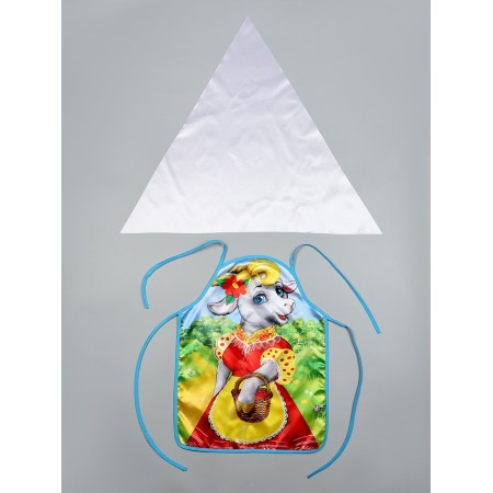 Carnival set "Kozochka-Derezochka" apron and scarf