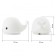 NLED-411-1W-W LED nightlight on batteries or from USB soft silicone white