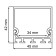 Feron LED LED tape profile, CAB268, 2 m, silver color