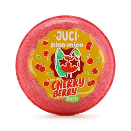 Cherry Berry bath bomb, 120 g, cherry aroma, Pico Mico-1