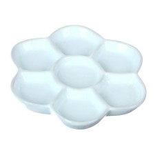 Porcelain porcelain round 14 cm, 7 cells