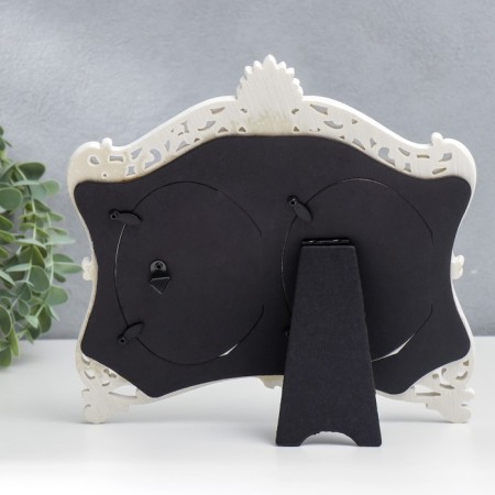 Photo frame Polystone in 2 photos 10x15 cm "Rosary" Ryzes 23x24.5 cm-3