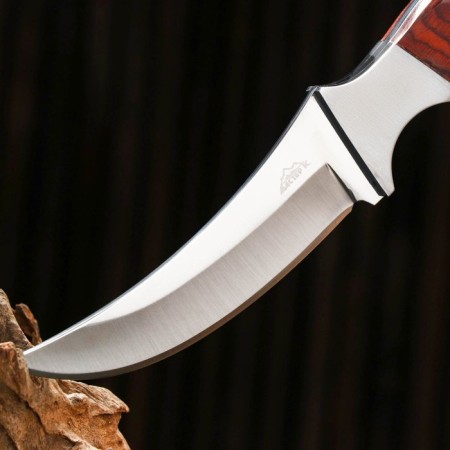Hunting knife "Rind" 22cm, blade 115mm/4mm, brown-3