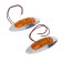 Lanterns Gabarit side rear for trucks, yellow light, 2 pcs, 24 V, BD-7046-24V