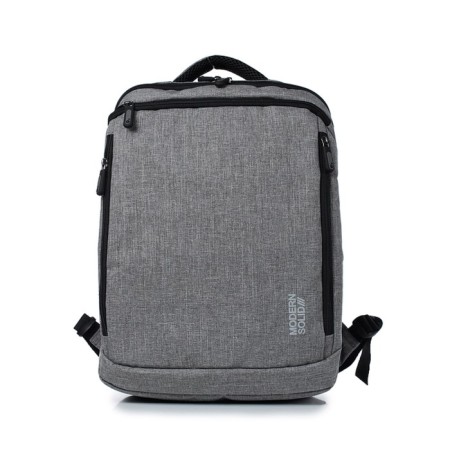 Youth backpack, synthetic fabric, 300x405x130 cm, gray-1
