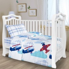 Комплект постельного белья АДЕЛЬ Kids Полет 107х140, 107х140, 40х60см, поплин 110г/м, хл100%